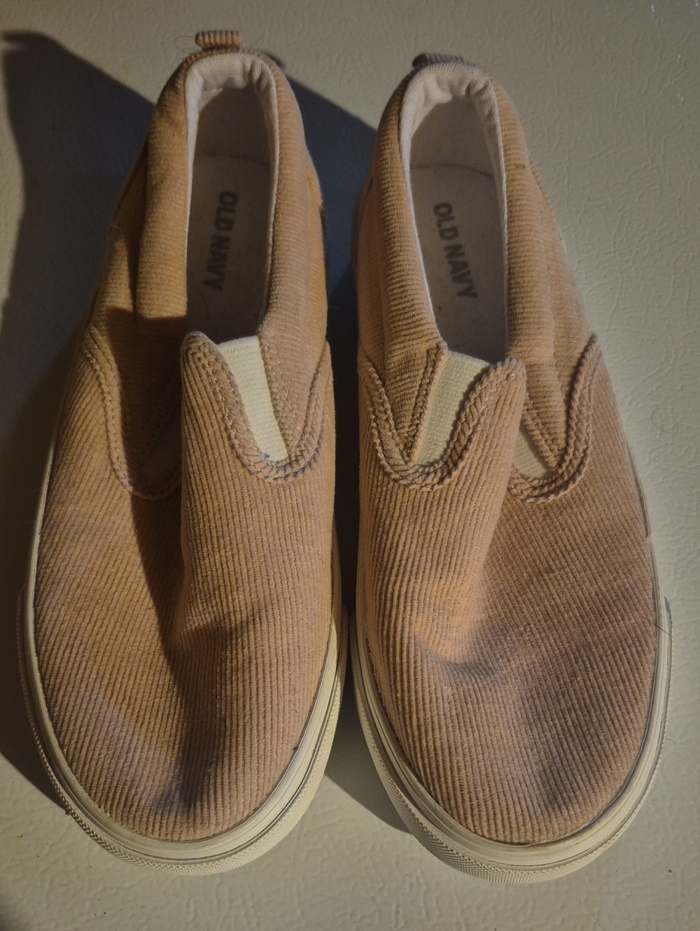 Old Navy Kids Slip-On Corduroy Sneakers in Pale Pink